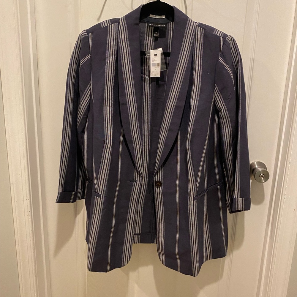 Lane Bryant linen blazer